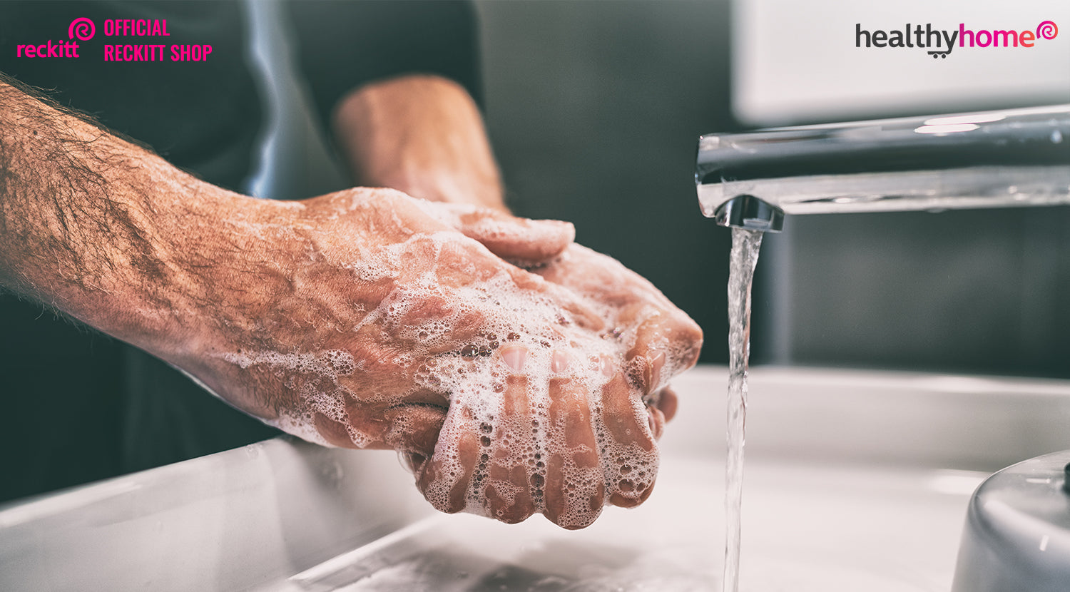 Coronavirus pandemic prevention wash hands with soap & water