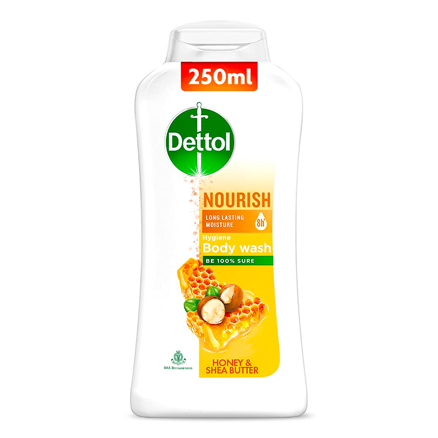 Dettol Body Wash and Shower Gel, Nourish, 250ml
