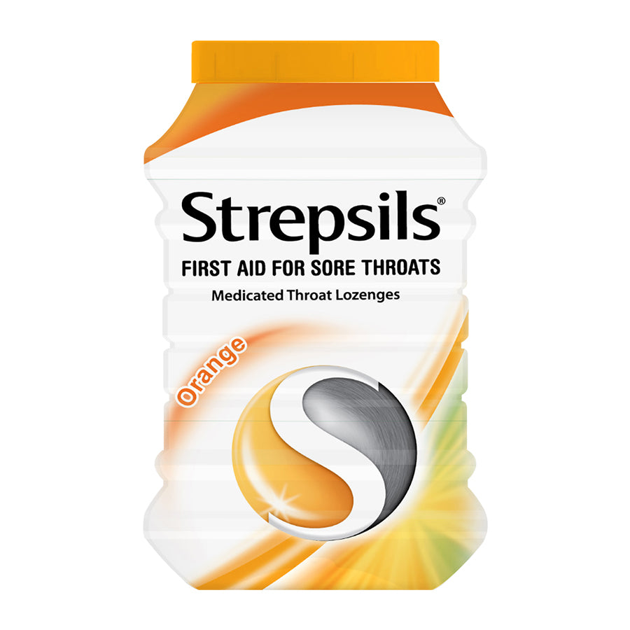Strepsils Orange 200s- Medicated Lozenges for Sore throat