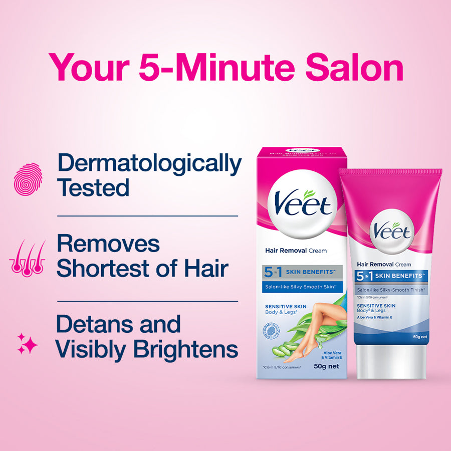 Veet Hair removal cream for 5 minutes salon like smooth finish