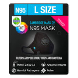 Dettol N95 Mask Black, Large