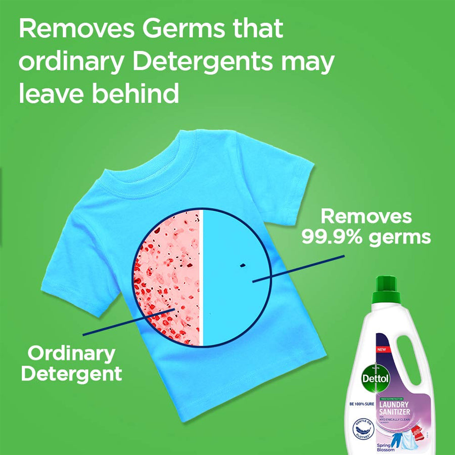 Dettol laundry sanitizer spring blossom - Removes 99.9% germs