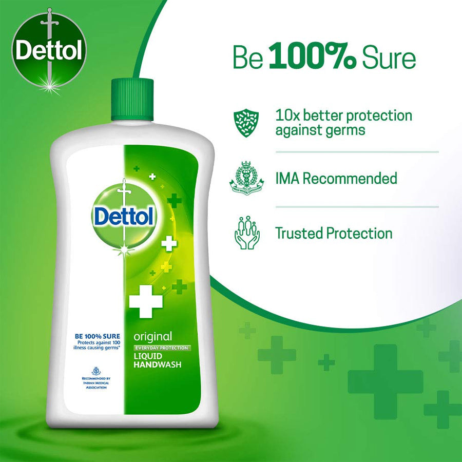Dettol original liquid hand wash bottle - Be 100% Sure