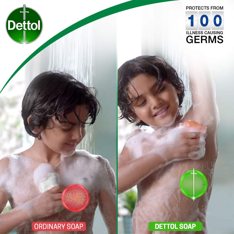 Dettol antibacterial soap - Protection from 100 illness causing germs