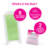 Veet Full Body Waxing Kit for Dry Skin, 8 strips