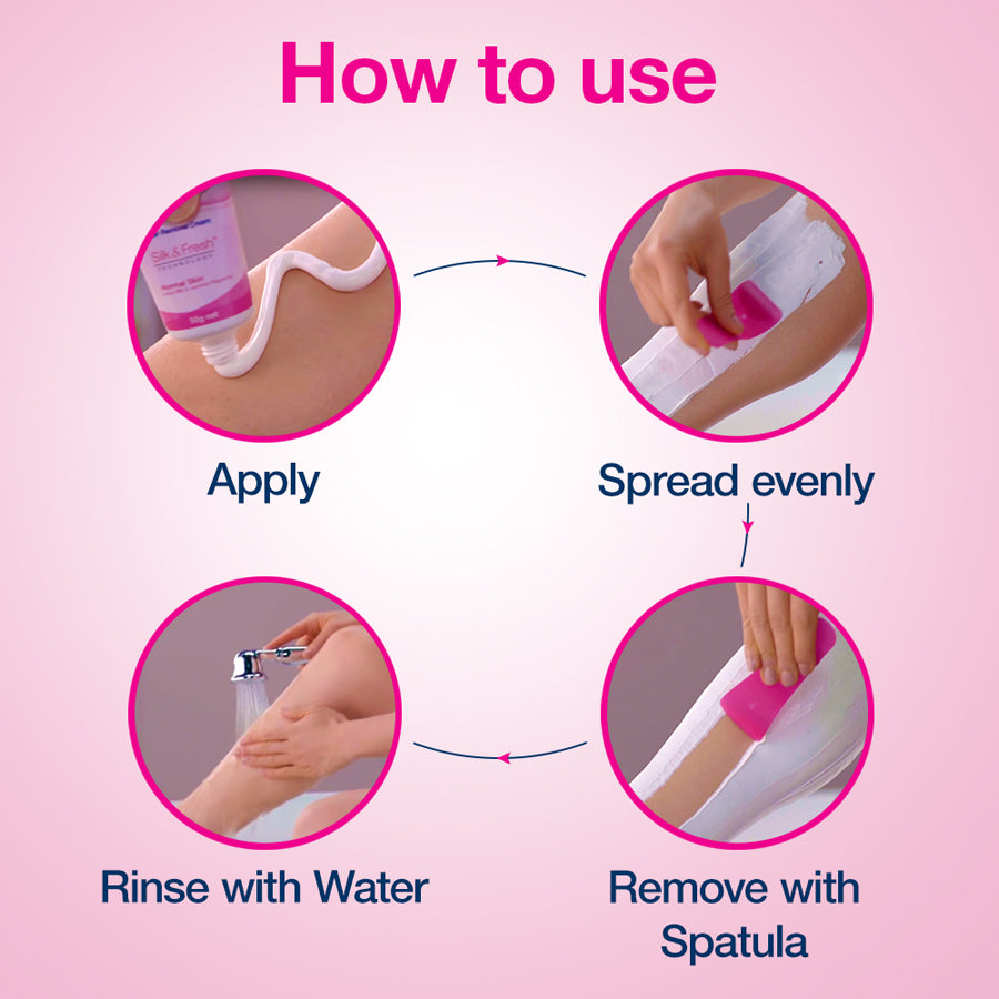 Veet Silk & Fresh Hair Removal Cream, Normal Skin - 100 g