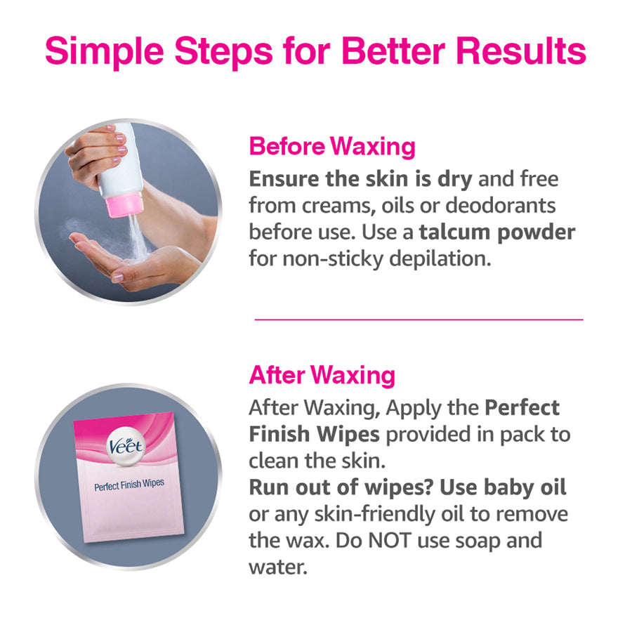 Veet Full Body Waxing Kit for Normal Skin - 20 Strips