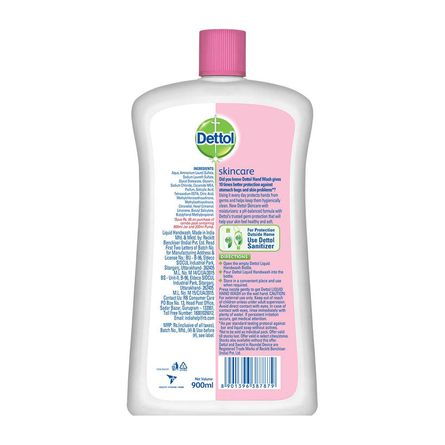 Dettol pH balanced hand wash direction for use