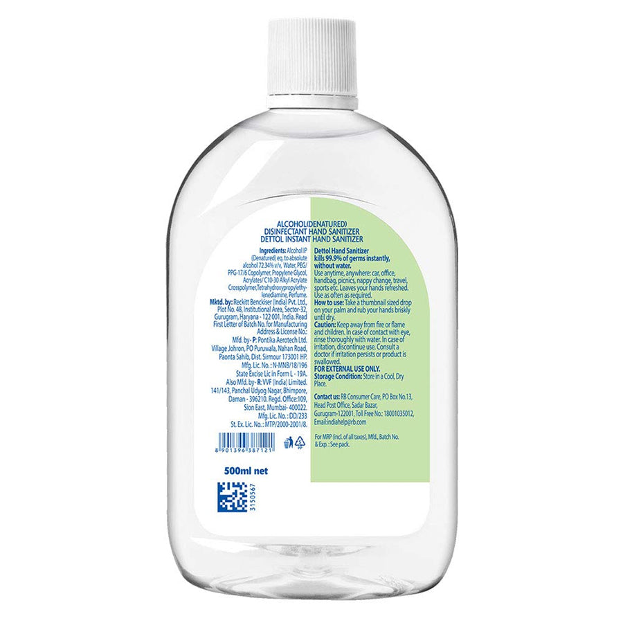 But Dettol alcohol based hand sanitizer