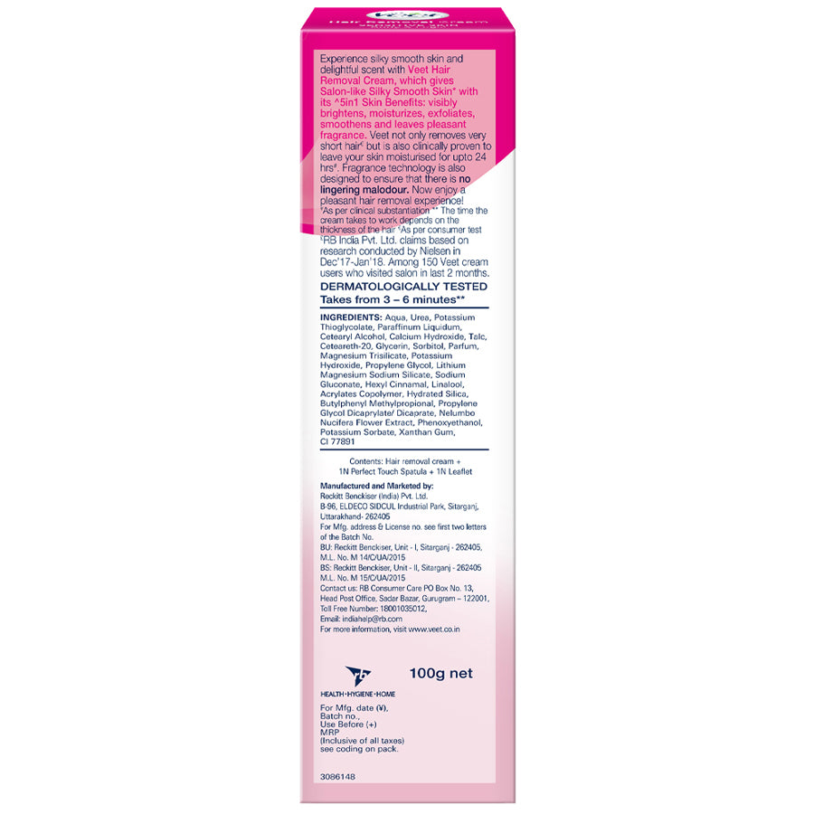 Veet Silk & Fresh Hair Removal Cream, Normal Skin - 100 g