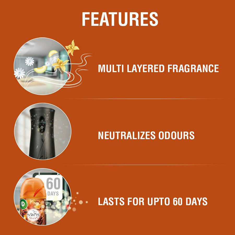 Airwick room freshener - life sense fragrance range - features 